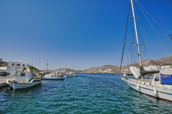 Ios Greece December 2010 Beautiful Village Gialos Yialos Ios Island — Stock Photo, Image