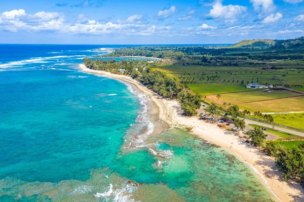 Aerial View Azure Water Shore Oahu Hawaii — Stock Photo, Image