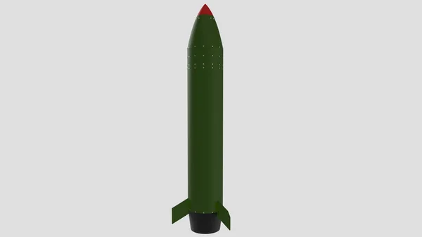 Rocket Missile Ammo War Conflict Militar Warhead Nuclear Weapon Nuke — Stock Photo, Image