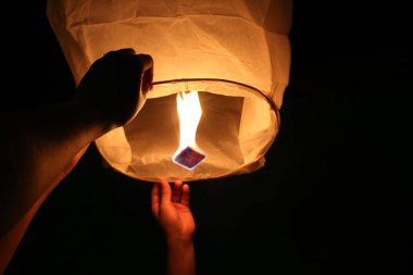 Flame in a Paper lantern