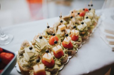 Tatlı barının yakın çekimi.