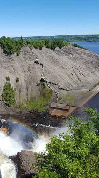 Een Prachtige Opname Van Trap Naar Beneden Kliffen Bij Montmorency — Stockfoto