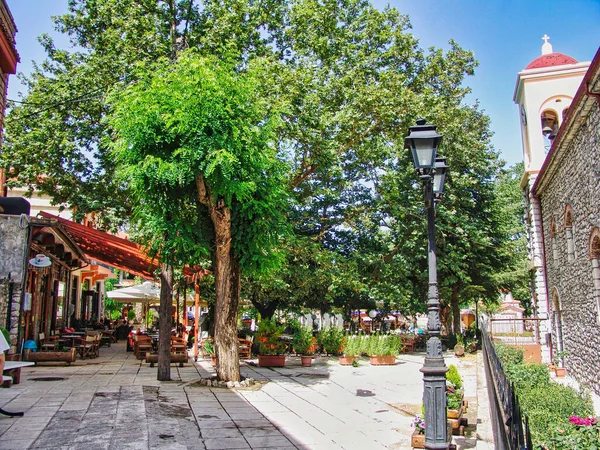 Kalavryta Greece December 2010 Main Square Beautiful City Kalavryta Greece — Foto Stock