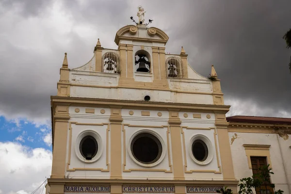 2704 2022 Ronda Malaga Spain Church Maria Auxiliadora Cloudy Stormy — Stock Photo, Image