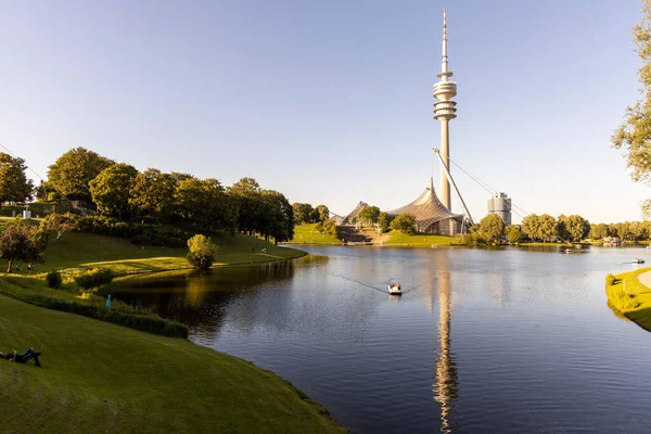 Olympiapark Munich Alemania Día Soleado —  Fotos de Stock