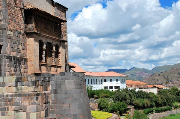 Typická Architektura Cuscu Peru Poblíž Hlavního Náměstí Města — Stock fotografie