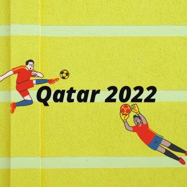 A 2022 FIFA World Cup Qatar illustration background