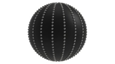 3d siyah küre görüntüleme