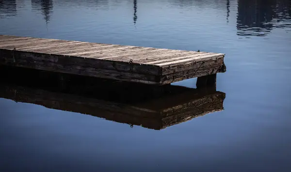 木制船坞的特写镜头 — 图库照片
