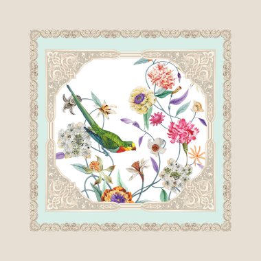 Tekstil, duvar kağıdı seramik fayanslar ve tasarım için kare suluboya deseni.