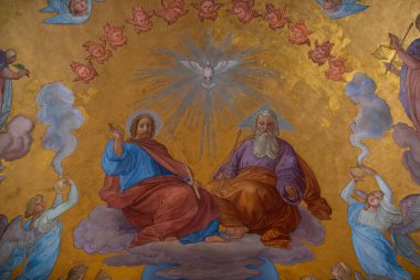 Esztergom 'daki Kutsal Bakire Meryem' in ve Aziz Adalbert 'in Katedrali' nin mimari detayları - Macaristan