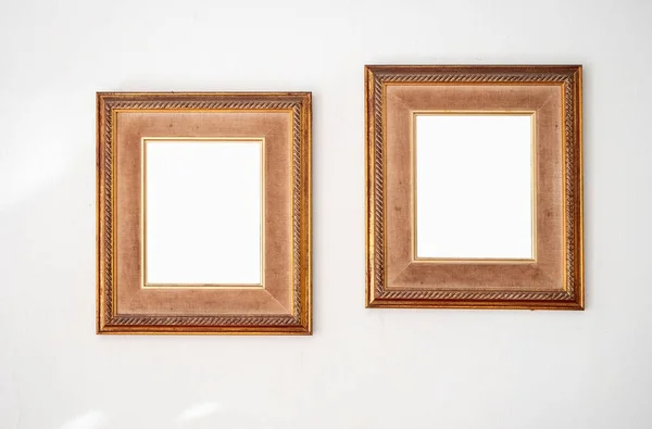 Empty Photo Frames isolated on white background, Empty framing for your design