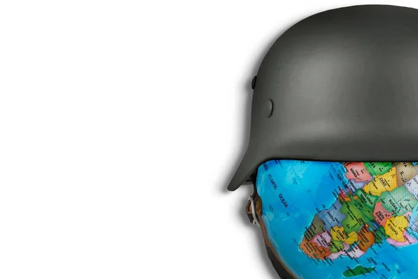 Illustration Half Globe Helmet Isolated White Background — Stock Photo, Image