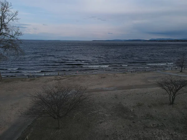 Aerial View Lake Champlain North America — Photo