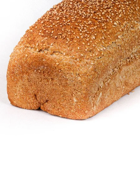 Whole Wheat Gluten Free Bread Sesame Seeds View Copy Space — Stock Photo, Image