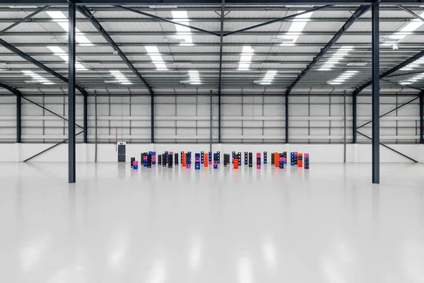 Shot Interior Brand New Industrial Site Potential Future Warehouse London — Stock Photo, Image