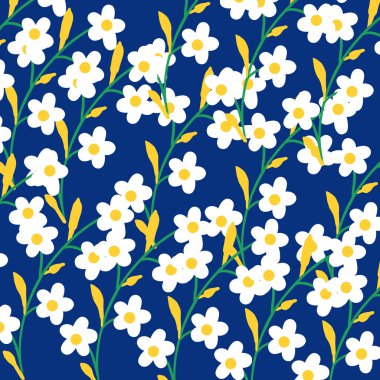 Kusursuz ve güzel çiçek çizimi arka planı. Son tasarım illüstrasyonu