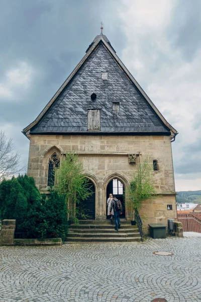 Vertical Shot Small Church City Kronach Upper Franconia Bavaria — Stockfoto