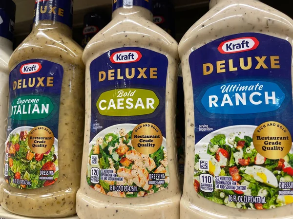 Usa Grovetown Retail Store Kraft Salad Dressing Deluxe Variety — 图库照片
