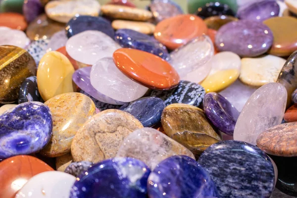 Closeup Heap Colorful Stones — Stok fotoğraf
