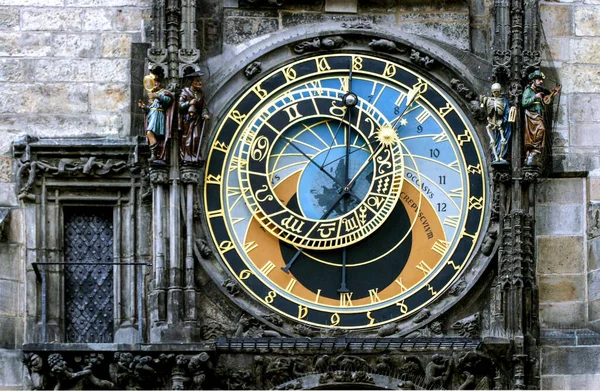 Closeup Prague Astronomical Clock Prague Czech Republic — Stok fotoğraf