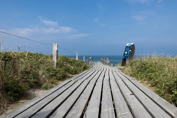 Beautiful Shot Pier Seashore Sunny Day — Stock Photo, Image
