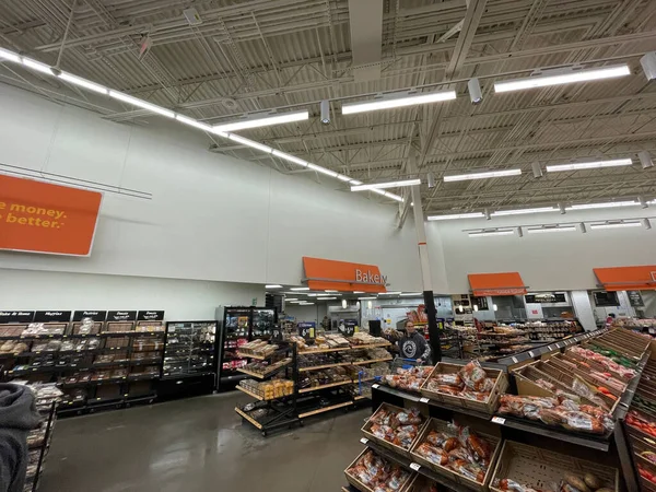 Grovetown Usa Walmart Thanksgiving Shoppare Bageri Område — Stockfoto