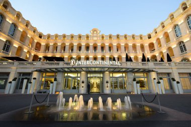 The Hotel Intercontinental Entrance near the old port of Marseille