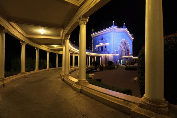 Organ Pavilion Balboa Park San Diego California Night — Zdjęcie stockowe