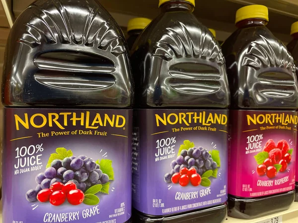 Grovetown Usa Einzelhandel Trinkt Northland Traubensaft — Stockfoto