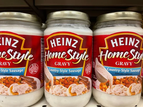 Usa Grovetown Retail Store Heinz Gravy Jar White — 图库照片