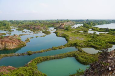 A scenic view of Frog hills in Kubang Semang, Malaysia