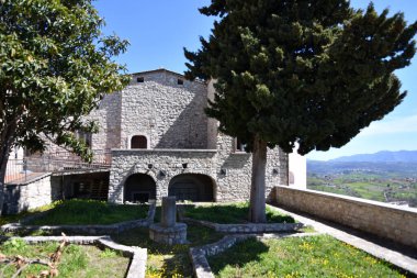 A small square in Gesualdo - a small village in the province of Avellino, Italy