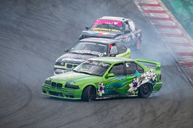 Gree Bmw E36 drift at the Navarra circuit