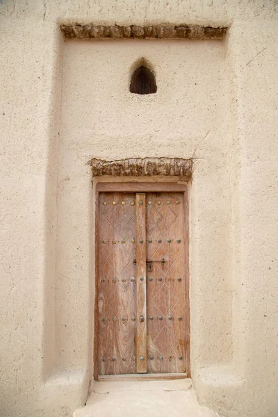 old wooden doors close up in Arabian style vintage