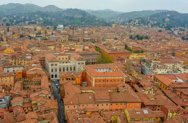 Aerial View Cityscape Bologna Top Towers Italy — Stock Photo, Image