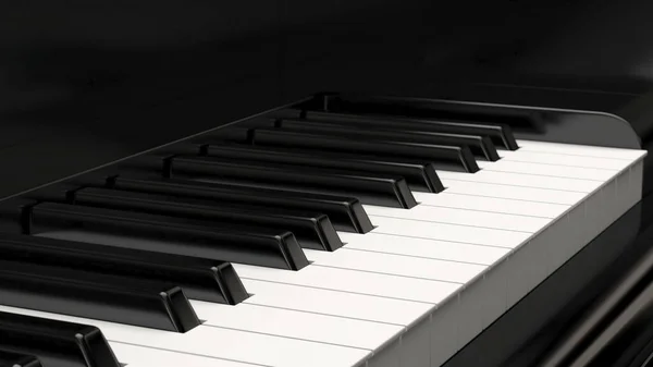 Close Shot Keyboards Piano Classical Music — Stock Photo, Image