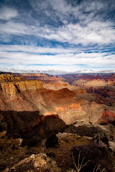 Pionowe Ujęcie Parku Narodowego Wielkiego Kanionu Arizona Stany Zjednoczone — Zdjęcie stockowe