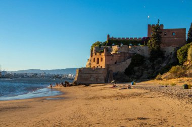 A mesmerizing view of castle on the beach