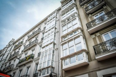 İspanya, Santander 'deki binaların güzel bir manzarası.