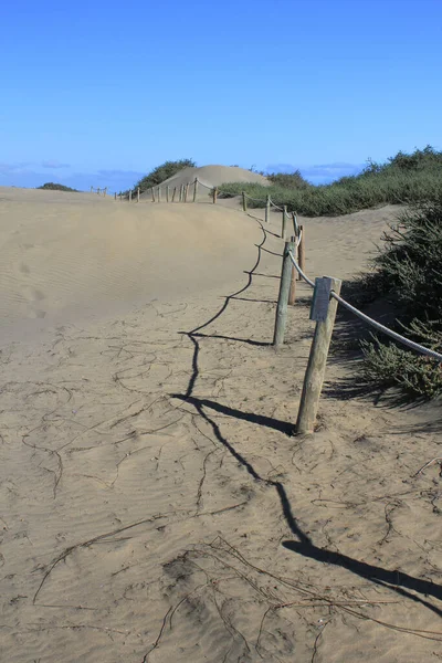 Vertical Shot Dunes Maspalomas Gran Canaria Canary Island Spain — Zdjęcie stockowe