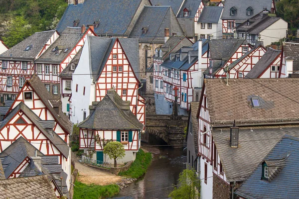 Half Timbered Houses German Village Freudenberg — Fotografia de Stock