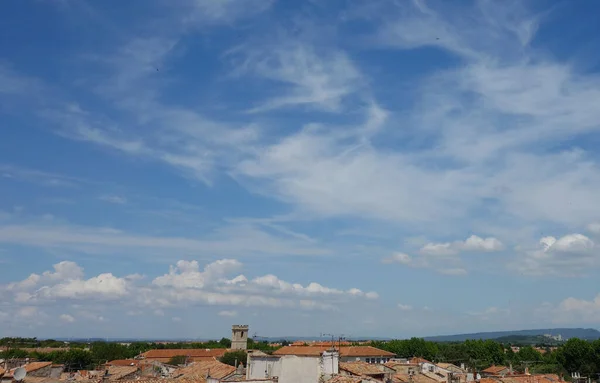 Beautiful View Blue Cloudy Sky Arles France — Zdjęcie stockowe