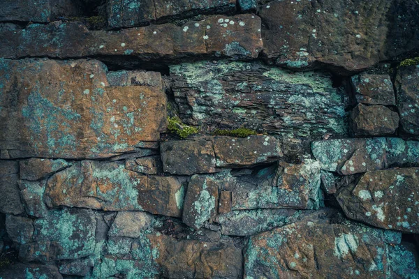 Closeup Shot Rotting Old Bricks Wall — Stok fotoğraf