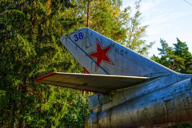 The Attraction in Skulte, near the Riga airport monument - Airplane IL-28