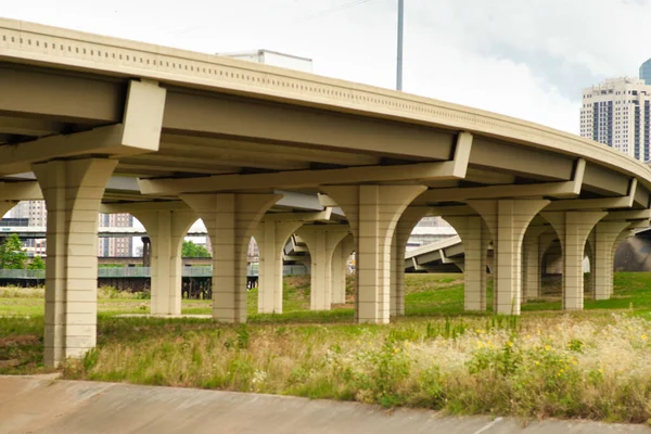 View Part Modern Bridge Grass — Fotografia de Stock