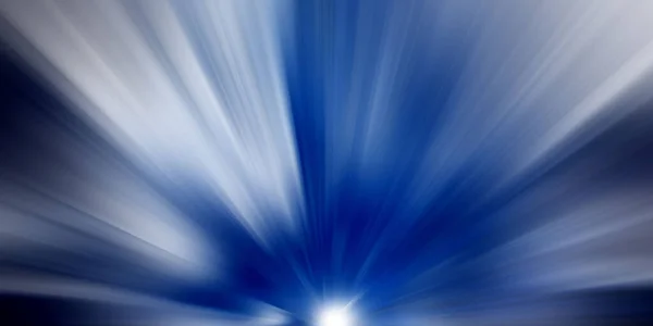 Bela Luz Azul Starburst Escuro Feixe Abstrato Fundo — Fotografia de Stock