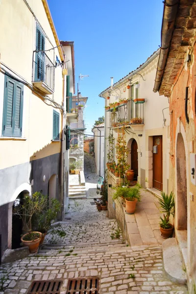 Die Alte Mittelalterliche Stadt Morcone Der Provinz Benevento Kampanien Italien — Stockfoto