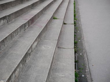 Aligned staircase at Berline velodrom made of concrete