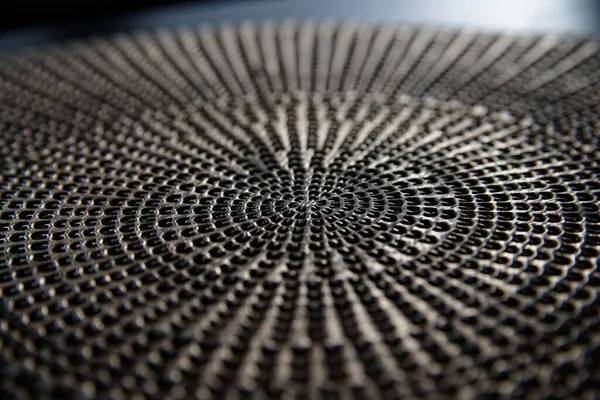 Plate Carpet Pad Texture Close Black Tackground — Stock Photo, Image